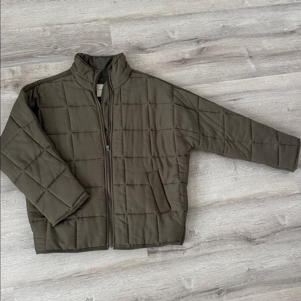 Olive Quilted Jacket
